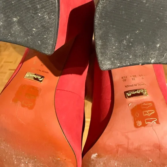 L'INTERVALLE Red Block Heel Pumps - Picture 5 of 5